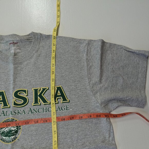 University of Alaska Anchorage Grey Tee Size Large by Jansport - Picture 7 of 7